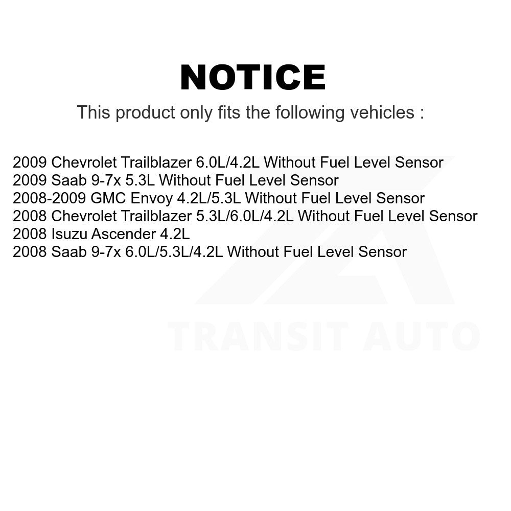 Fuel Pump Module Assembly AGY-00310606 For Chevrolet Trailblazer GMC Envoy Saab