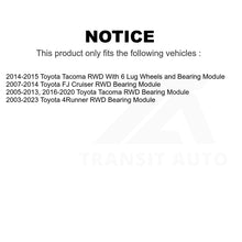 Charger l&#39;image dans la galerie, Front Wheel Bearing Assembly Pair For Toyota Tacoma 4Runner FJ Cruiser RWD