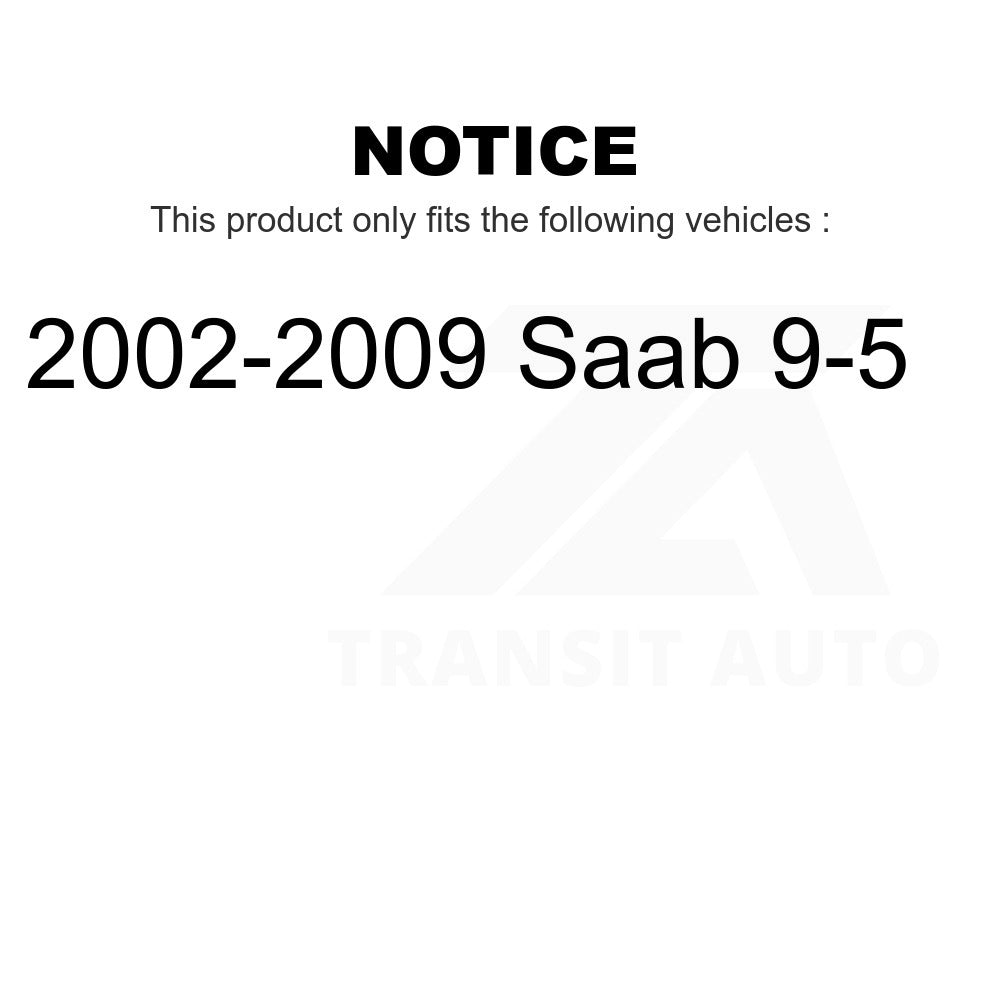 Front Wheel Bearing And Hub Assembly Pair For 2002-2009 Saab 9-5