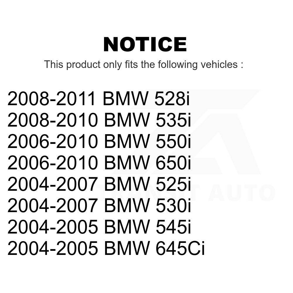 Front Wheel Bearing Hub Assembly Pair For BMW 528i 530i 525i 650i 535i 550i 545i