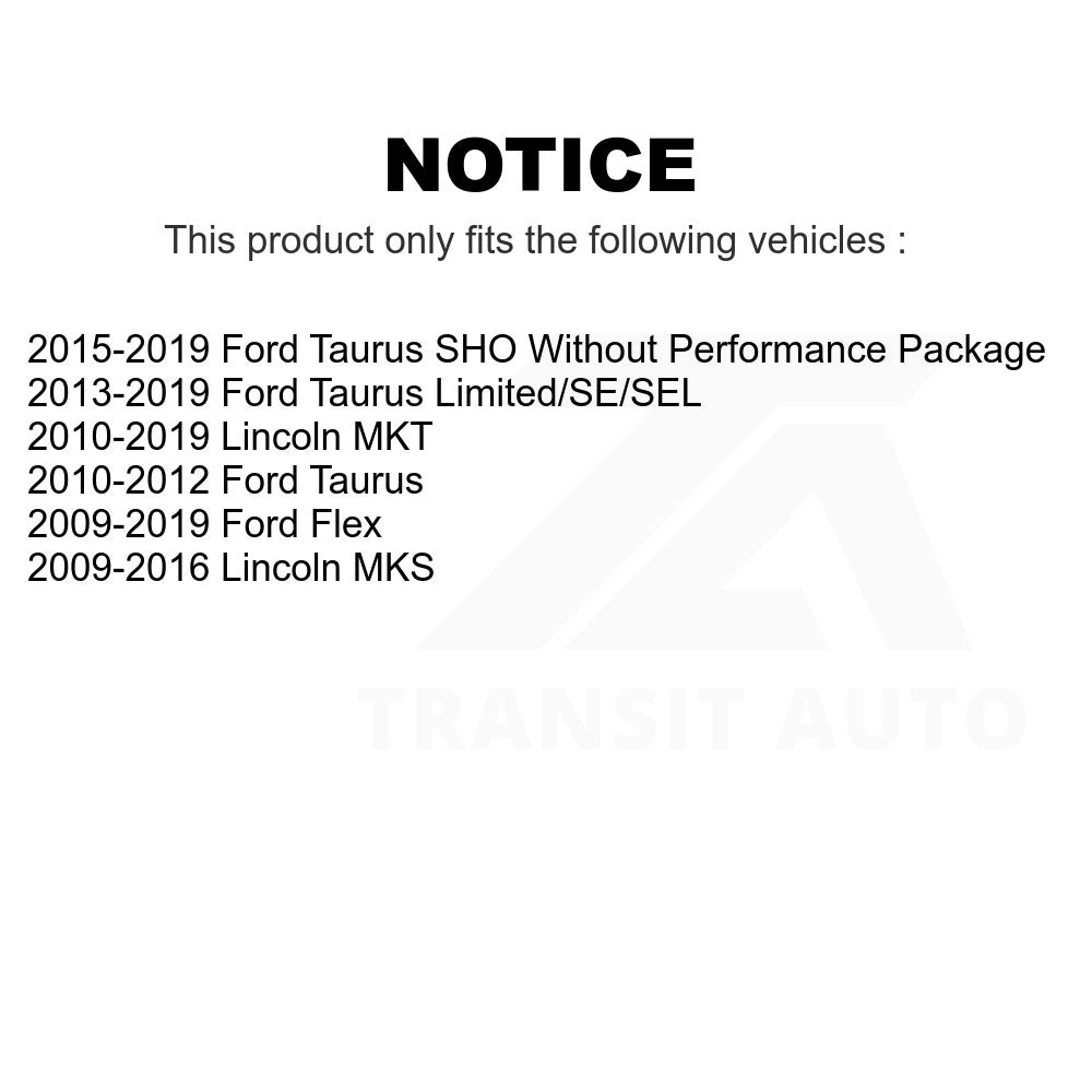 Front Wheel Bearing And Hub Assembly Pair For Ford Taurus Flex Lincoln MKS MKT