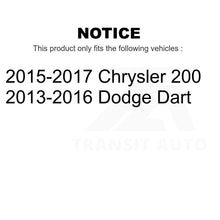 Charger l&#39;image dans la galerie, Front Wheel Bearing And Hub Assembly Pair For Dodge Dart Chrysler 200