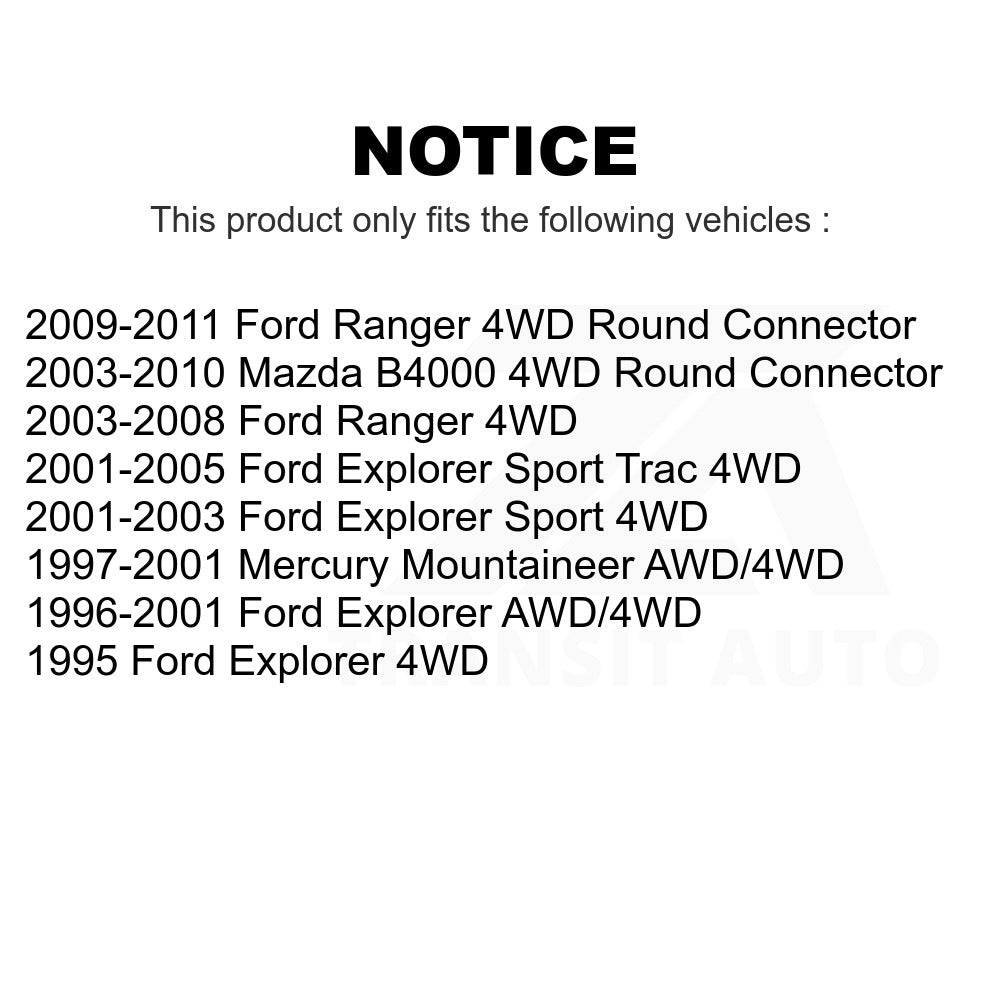 Front Wheel Bearing Hub Assembly Pair For Ford Ranger Explorer Sport Trac Mazda
