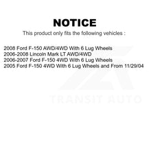 Load image into Gallery viewer, Front Wheel Bearing And Hub Assembly Pair For Ford F-150 Lincoln Mark LT