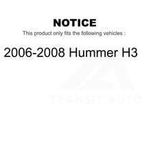 Charger l&#39;image dans la galerie, Front Wheel Bearing And Hub Assembly Pair For 2006-2008 Hummer H3