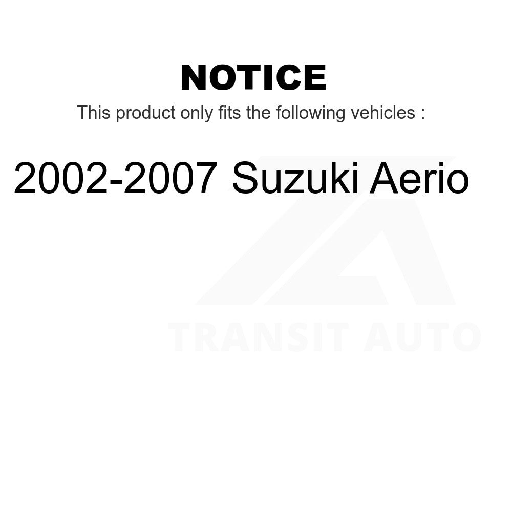 Front Wheel Bearing Pair For 2002-2007 Suzuki Aerio