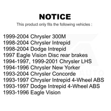 Charger l&#39;image dans la galerie, Rear Wheel Bearing &amp; Hub Assembly Pair For Chrysler Dodge Intrepid Concorde 300M