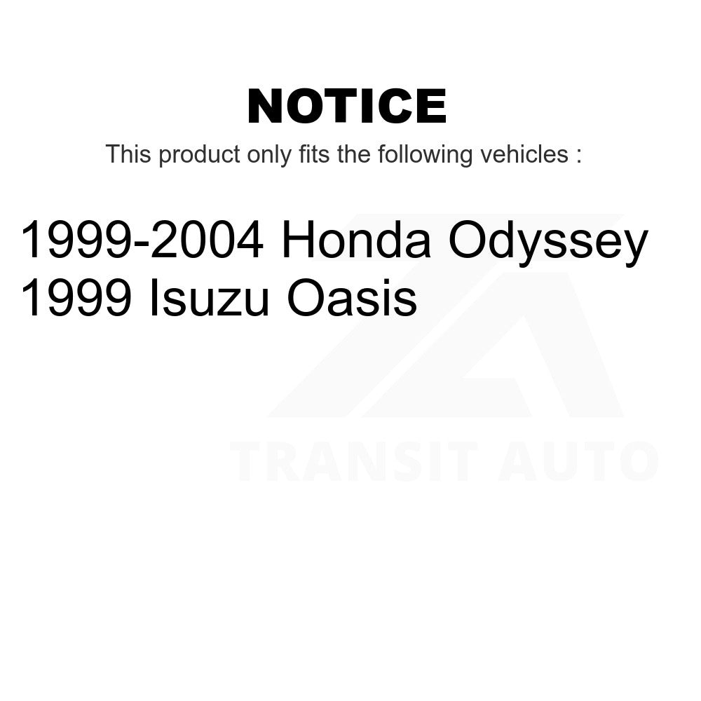 Rear Wheel Bearing And Hub Assembly Pair For Honda Odyssey Isuzu Oasis