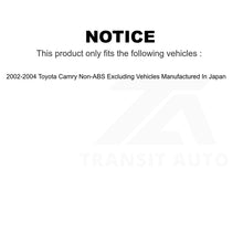 Load image into Gallery viewer, Rear Wheel Bearing And Hub Assembly Pair For 2002-2004 Toyota Camry Non-ABS