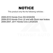 Charger l&#39;image dans la galerie, Rear Wheel Bearing And Hub Assembly Pair For Honda Civic