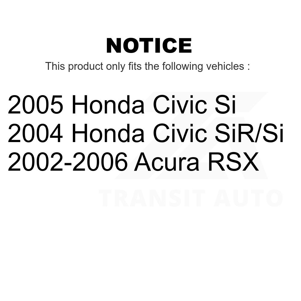 Rear Wheel Bearing And Hub Assembly Pair For Honda Civic Acura RSX