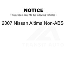 Charger l&#39;image dans la galerie, Rear Wheel Bearing And Hub Assembly Pair For 2007 Nissan Altima Non-ABS