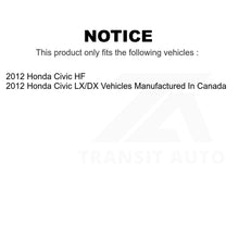 Charger l&#39;image dans la galerie, Rear Wheel Bearing And Hub Assembly Pair For Honda Civic