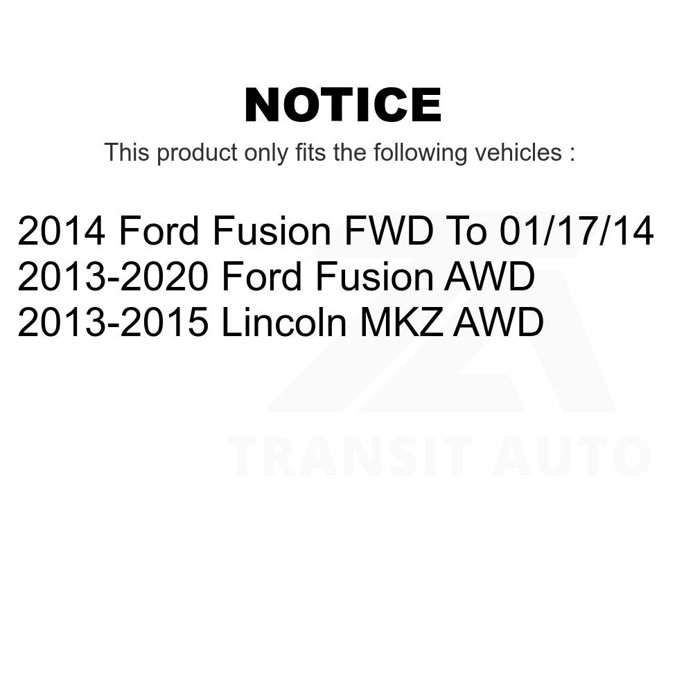 Rear Wheel Bearing And Hub Assembly Pair For Ford Fusion Lincoln MKZ