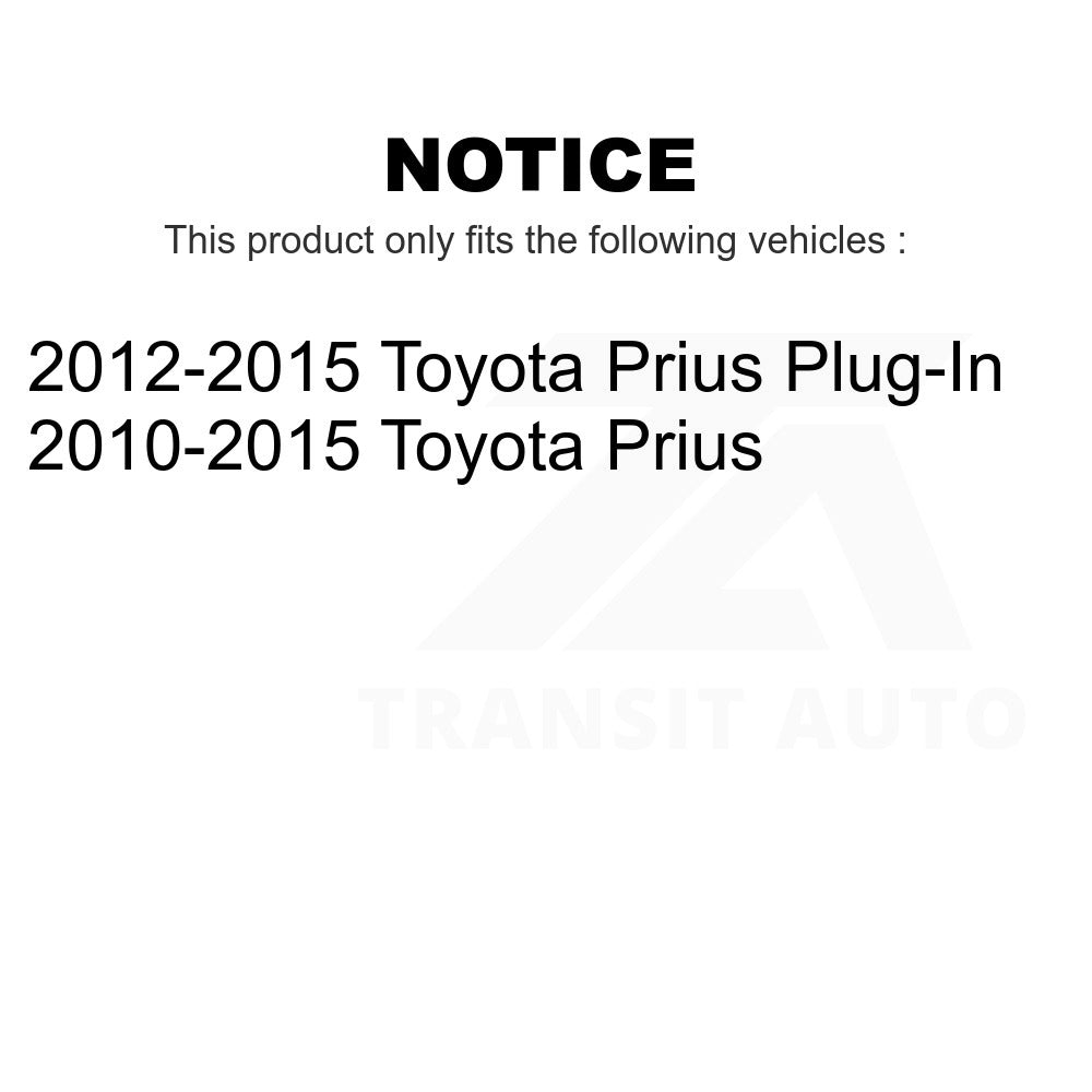 Rear Wheel Bearing And Hub Assembly Pair For Toyota Prius Plug-In