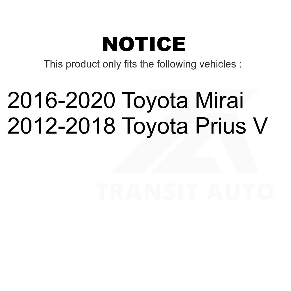 Rear Wheel Bearing And Hub Assembly Pair For Toyota Prius V Mirai