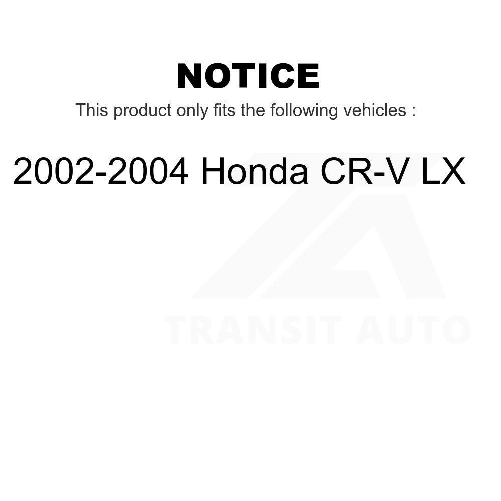 Rear Wheel Bearing Pair For 2002-2004 Honda CR-V LX