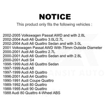 Charger l&#39;image dans la galerie, Rear Wheel Bearing Pair For Volkswagen Passat Audi A6 Quattro A4 S4 A8 90 Coupe