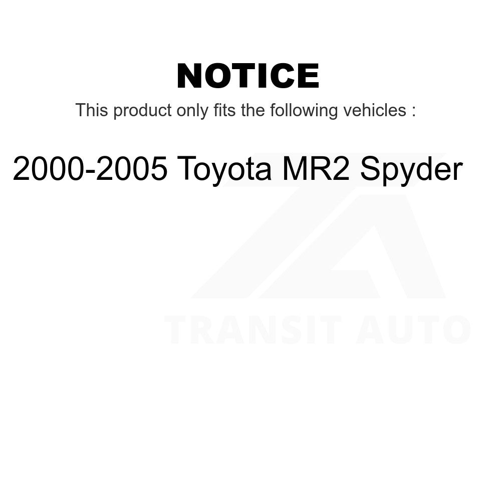 Rear Wheel Bearing Pair For 2000-2005 Toyota MR2 Spyder