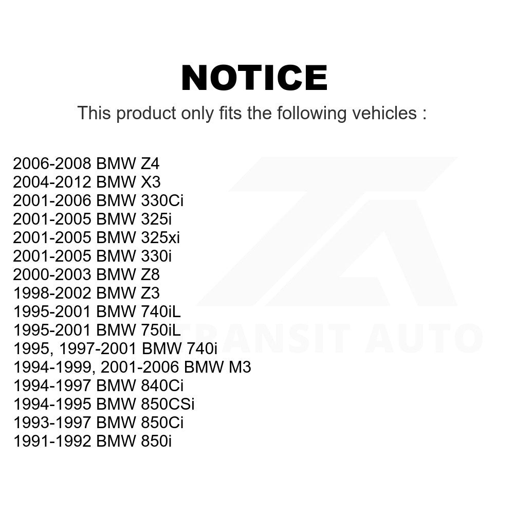 Rear Wheel Bearing Pair For BMW X3 325i Z3 330Ci M3 330i 325xi Z4 740iL 740i Z8