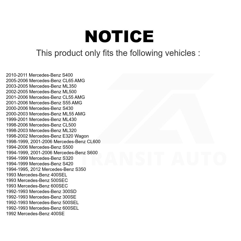 Rear Wheel Bearing Pair For Mercedes-Benz E320 ML320 S500 S430 ML350 ML430 ML500