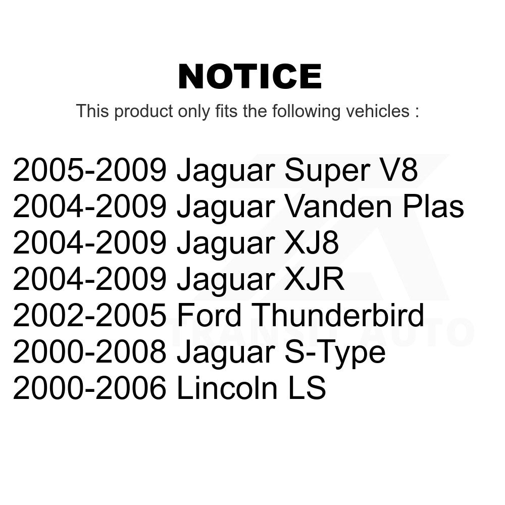 Rear Wheel Bearing Pair For Jaguar Lincoln LS S-Type Ford Thunderbird XJ8 Vanden