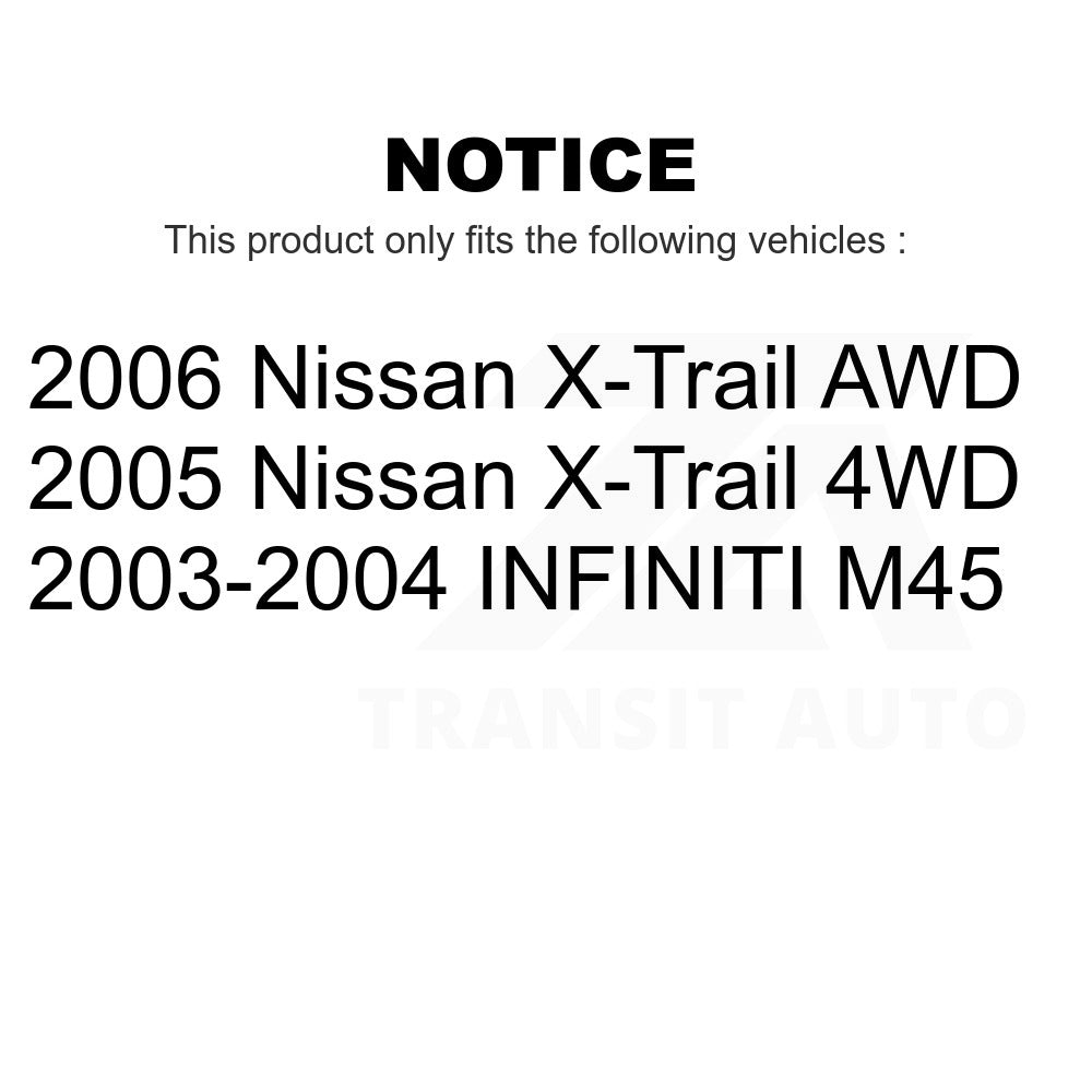 Rear Wheel Bearing Pair For Infiniti M45 Nissan INFINITI X-Trail