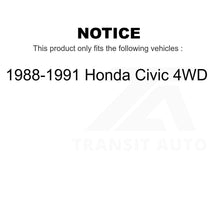 Charger l&#39;image dans la galerie, Rear Wheel Bearing Pair For 1988-1991 Honda Civic 4WD