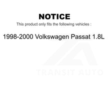 Charger l&#39;image dans la galerie, Front Rear Wheel Bearing Kit For 1998-2000 Volkswagen Passat 1.8L