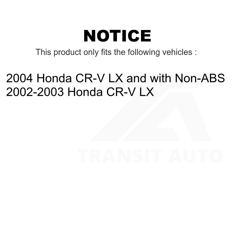 Front Rear Wheel Bearing Kit For Honda CR-V