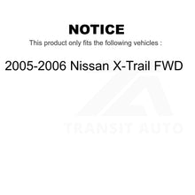 Charger l&#39;image dans la galerie, Front Rear Wheel Bearing Kit For 2005-2006 Nissan X-Trail FWD