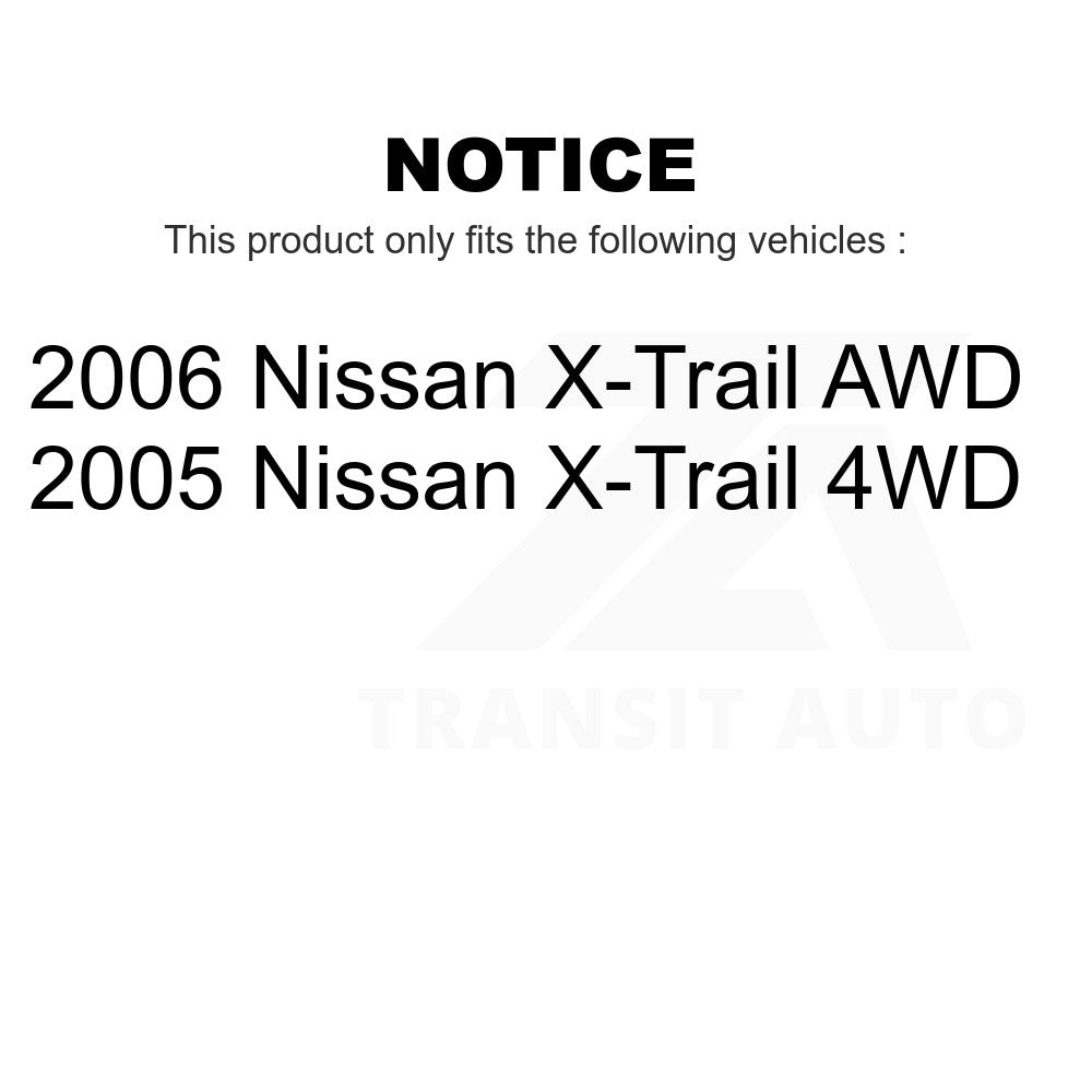 Front Rear Wheel Bearing Kit For Nissan X-Trail