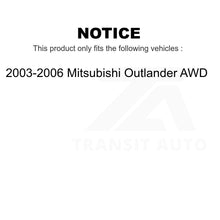 Load image into Gallery viewer, Front Rear Wheel Bearing Kit For 2003-2006 Mitsubishi Outlander AWD