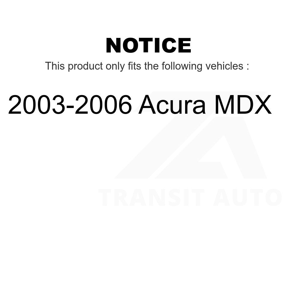 Front Rear Wheel Bearing Kit For 2003-2006 Acura MDX