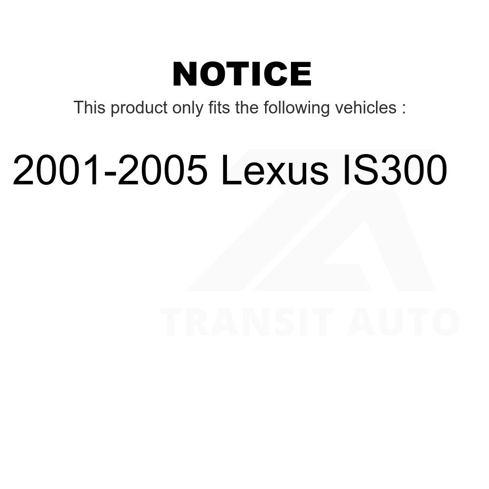 Front Rear Wheel Bearing Kit For 2001-2005 Lexus IS300