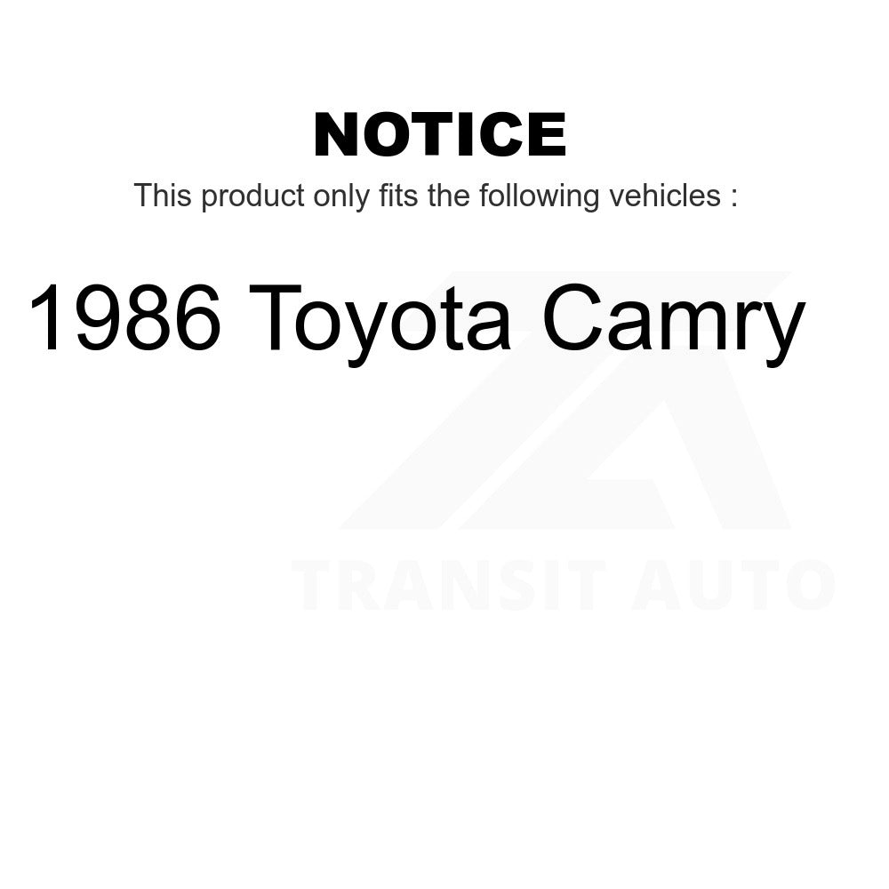 Front Rear Wheel Bearing Kit For 1986 Toyota Camry