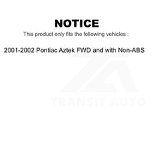 Charger l&#39;image dans la galerie, Front Rear Wheel Bearing &amp; Hub Assembly Kit For Pontiac Aztek FWD with Non-ABS