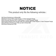 Load image into Gallery viewer, Front Rear Wheel Bearing Hub Assembly Kit For Buick Rendezvous Chevrolet Pontiac