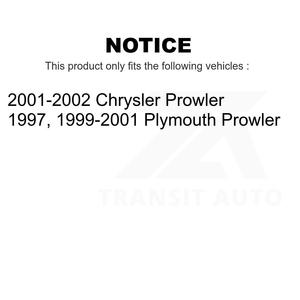 Front Rear Wheel Bearing & Hub Assembly Kit For Prowler Plymouth Chrysler