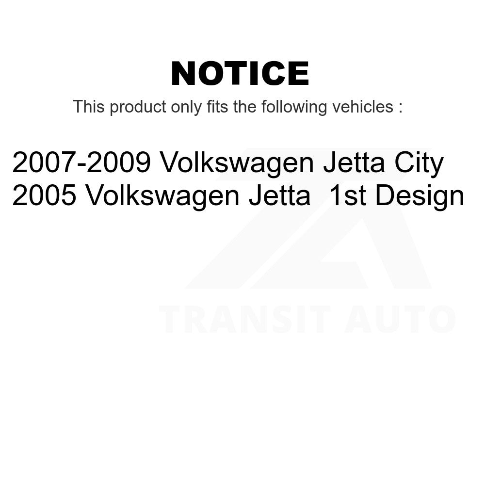 Front Rear Wheel Bearing & Hub Assembly Kit For Volkswagen Jetta City