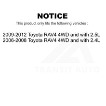 Charger l&#39;image dans la galerie, Front Rear Wheel Bearing &amp; Hub Assembly Kit For Toyota RAV4