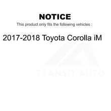 Load image into Gallery viewer, Front Rear Wheel Bearing &amp; Hub Assembly Kit For 2017-2018 Toyota Corolla iM