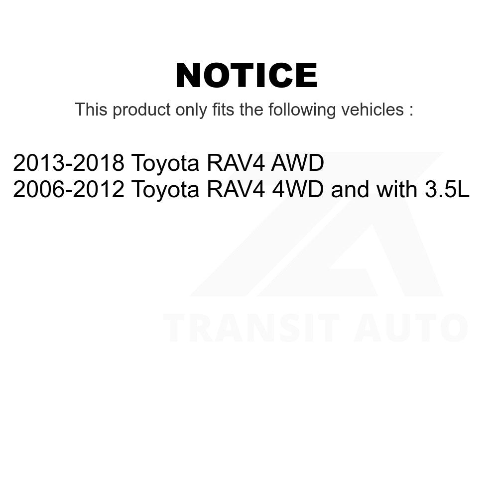 Front Rear Wheel Bearing & Hub Assembly Kit For Toyota RAV4