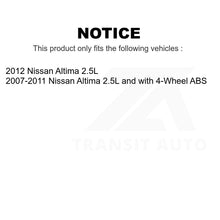 Load image into Gallery viewer, Front Rear Wheel Bearing &amp; Hub Assembly Kit For Nissan Altima