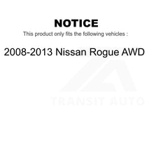 Load image into Gallery viewer, Front Rear Wheel Bearing &amp; Hub Assembly Kit For 2008-2013 Nissan Rogue AWD