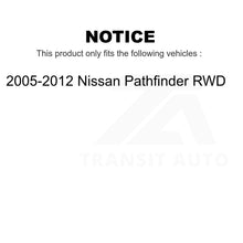 Load image into Gallery viewer, Front Rear Wheel Bearing &amp; Hub Assembly Kit For 2005-2012 Nissan Pathfinder RWD