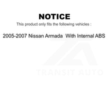 Load image into Gallery viewer, Front Rear Wheel Bearing &amp; Hub Assembly Kit For Nissan Armada With Internal ABS