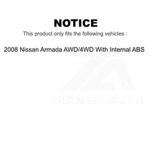 Load image into Gallery viewer, Front Rear Wheel Bearing Hub Assembly Kit For 08 Nissan Armada With Internal ABS