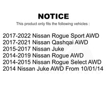Charger l&#39;image dans la galerie, Rear Wheel Bearing Hub Assembly Pair For Nissan Rogue Sport Select Juke Qashqai