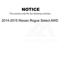 Charger l&#39;image dans la galerie, Front Rear Wheel Bearing Hub Assembly Kit For 2014-2015 Nissan Rogue Select AWD